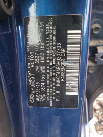 Photo 11 VIN: KMHCT4AE5HU207733 - HYUNDAI ACCENT SE 