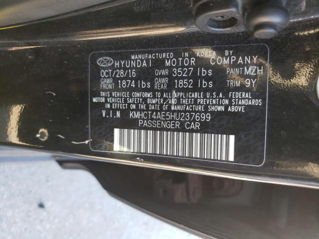 Photo 9 VIN: KMHCT4AE5HU237699 - HYUNDAI ACCENT SE 