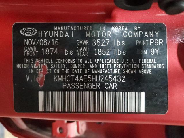 Photo 12 VIN: KMHCT4AE5HU245432 - HYUNDAI ACCENT 