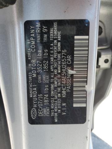 Photo 12 VIN: KMHCT4AE5HU265776 - HYUNDAI ACCENT SE 