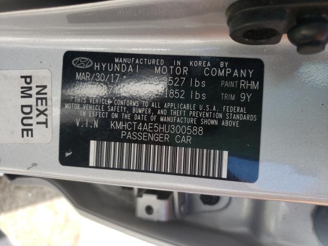 Photo 9 VIN: KMHCT4AE5HU300588 - HYUNDAI ACCENT SE 