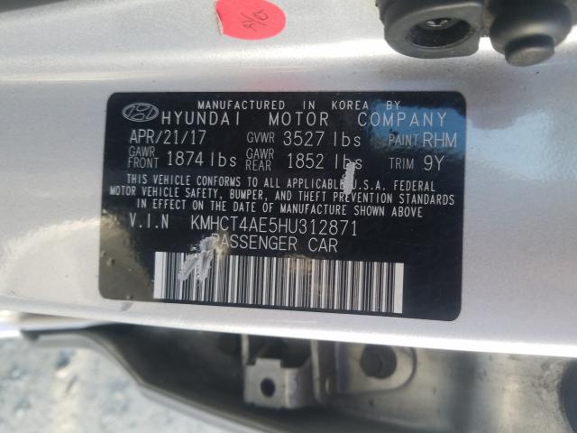 Photo 9 VIN: KMHCT4AE5HU312871 - HYUNDAI ACCENT SE 