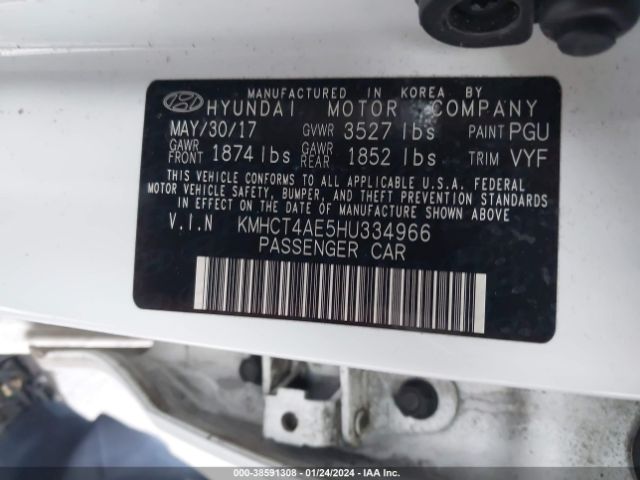 Photo 8 VIN: KMHCT4AE5HU334966 - HYUNDAI ACCENT 