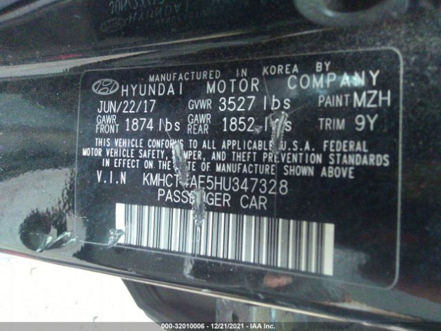 Photo 8 VIN: KMHCT4AE5HU347328 - HYUNDAI ACCENT 