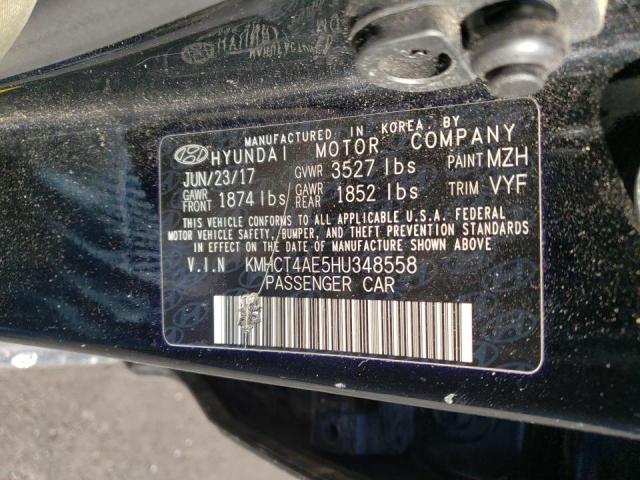 Photo 9 VIN: KMHCT4AE5HU348558 - HYUNDAI ACCENT SE 