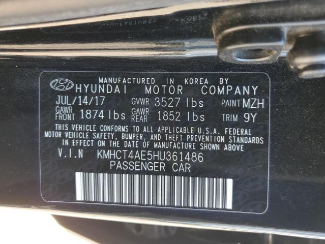 Photo 11 VIN: KMHCT4AE5HU361486 - HYUNDAI ACCENT 