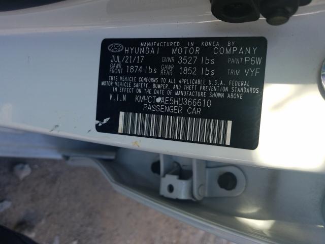 Photo 9 VIN: KMHCT4AE5HU366610 - HYUNDAI ACCENT SE 