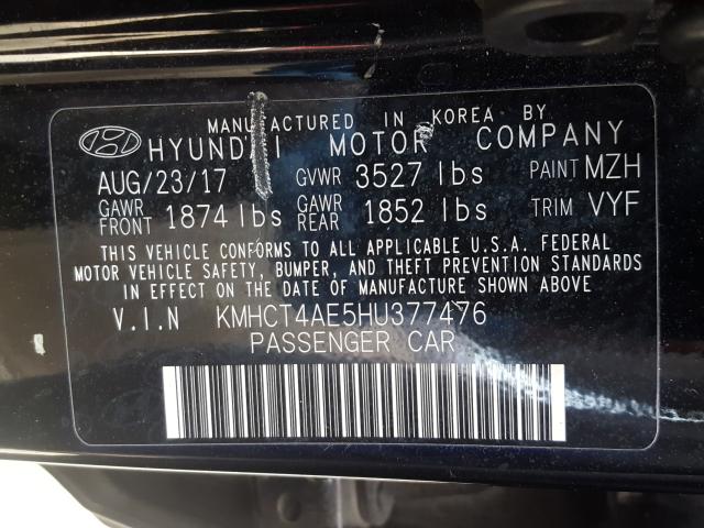 Photo 9 VIN: KMHCT4AE5HU377476 - HYUNDAI ACCENT SE 