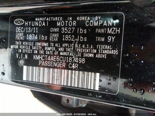 Photo 8 VIN: KMHCT4AE6CU187498 - HYUNDAI ACCENT 