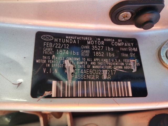 Photo 9 VIN: KMHCT4AE6CU233217 - HYUNDAI ACCENT GLS 