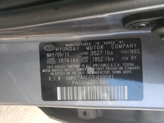 Photo 9 VIN: KMHCT4AE6DU499581 - HYUNDAI ACCENT GLS 