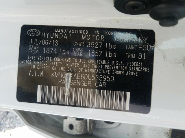 Photo 9 VIN: KMHCT4AE6DU535950 - HYUNDAI ACCENT GLS 