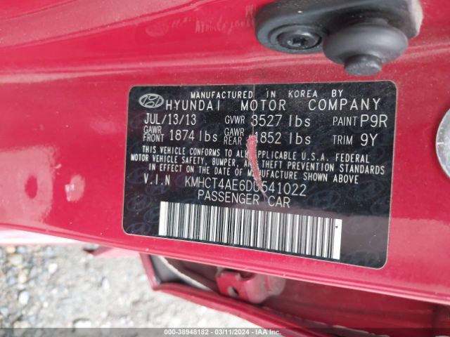 Photo 8 VIN: KMHCT4AE6DU541022 - HYUNDAI ACCENT 