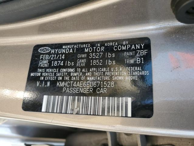 Photo 11 VIN: KMHCT4AE6EU671528 - HYUNDAI ACCENT GLS 