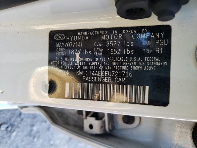 Photo 9 VIN: KMHCT4AE6EU721716 - HYUNDAI ACCENT GLS 