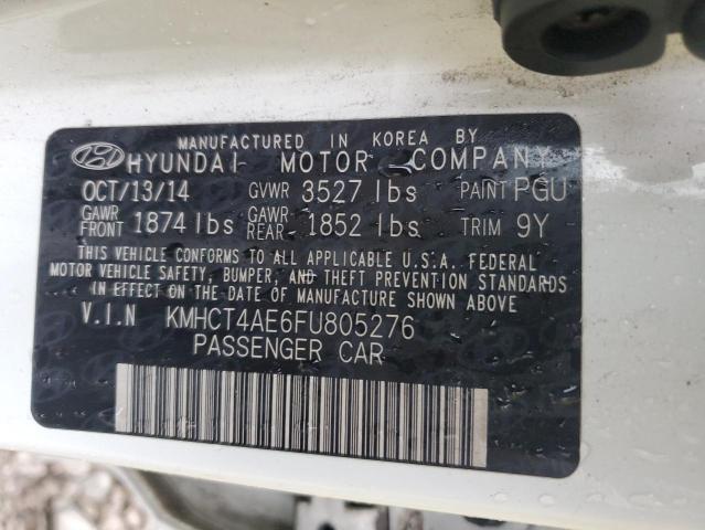 Photo 12 VIN: KMHCT4AE6FU805276 - HYUNDAI ACCENT GLS 