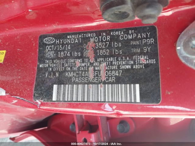 Photo 8 VIN: KMHCT4AE6FU806847 - HYUNDAI ACCENT 