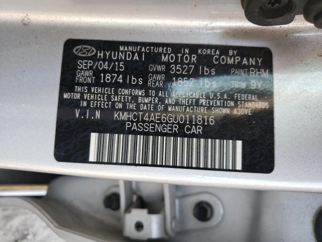 Photo 9 VIN: KMHCT4AE6GU011816 - HYUNDAI ACCENT SE 