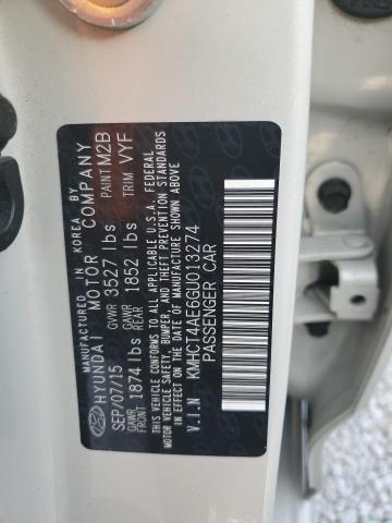 Photo 9 VIN: KMHCT4AE6GU013274 - HYUNDAI ACCENT SE 