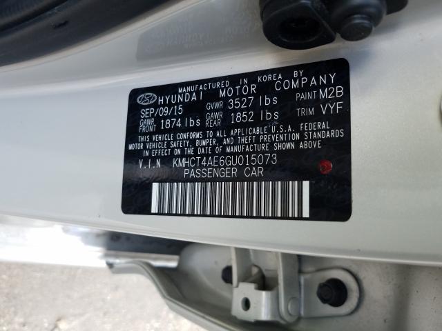 Photo 9 VIN: KMHCT4AE6GU015073 - HYUNDAI ACCENT SE 