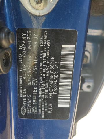 Photo 12 VIN: KMHCT4AE6GU036246 - HYUNDAI ACCENT SE 