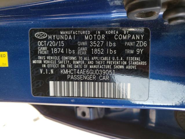 Photo 11 VIN: KMHCT4AE6GU039051 - HYUNDAI ACCENT SE 