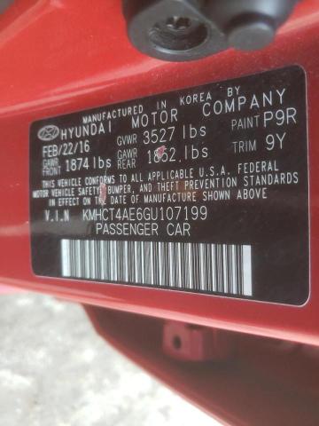 Photo 9 VIN: KMHCT4AE6GU107199 - HYUNDAI ACCENT SE 