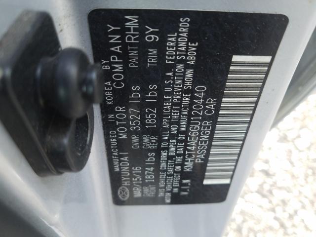 Photo 9 VIN: KMHCT4AE6GU120440 - HYUNDAI ACCENT SE 