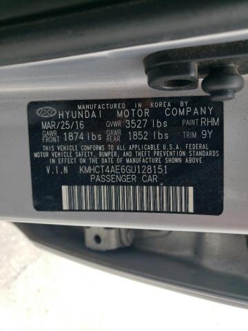 Photo 11 VIN: KMHCT4AE6GU128151 - HYUNDAI ACCENT 