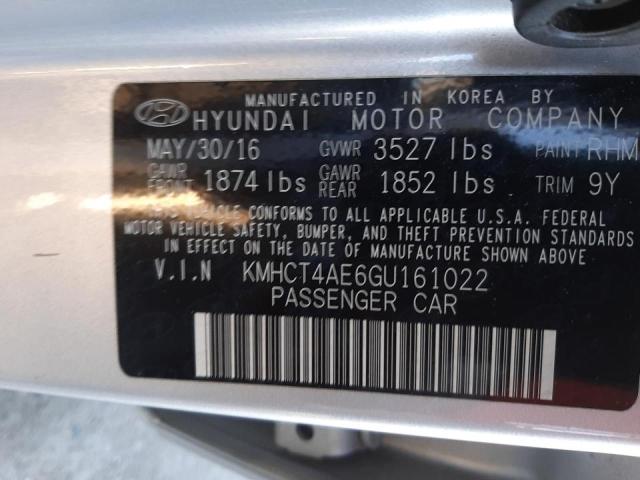 Photo 9 VIN: KMHCT4AE6GU161022 - HYUNDAI ACCENT SE 