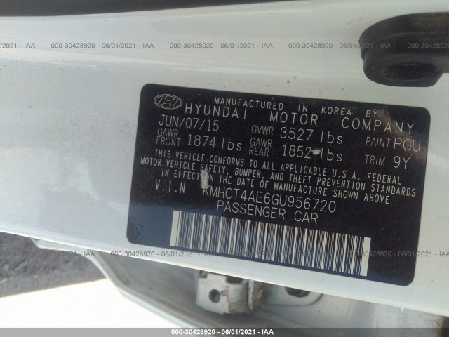 Photo 8 VIN: KMHCT4AE6GU956720 - HYUNDAI ACCENT 