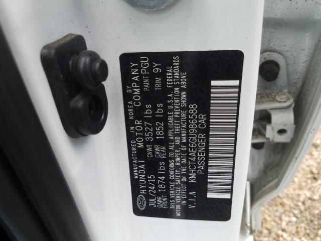 Photo 9 VIN: KMHCT4AE6GU986588 - HYUNDAI ACCENT SE 