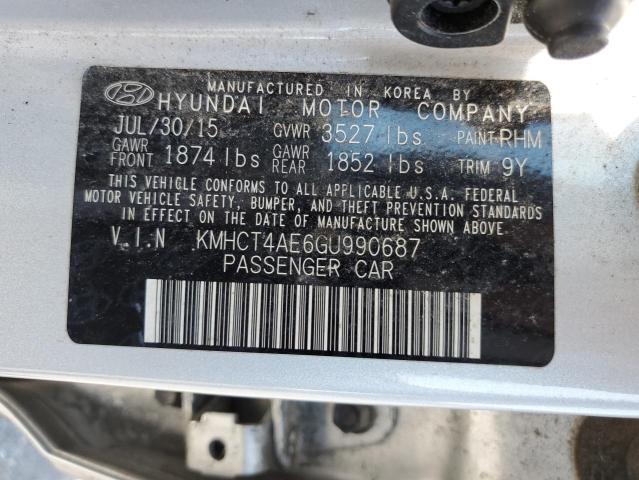 Photo 11 VIN: KMHCT4AE6GU990687 - HYUNDAI ACCENT 