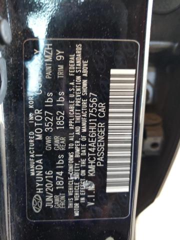 Photo 11 VIN: KMHCT4AE6HU175567 - HYUNDAI ACCENT SE 