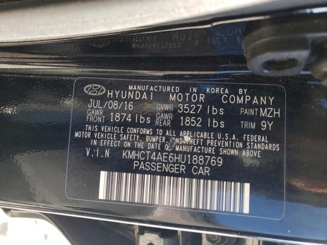 Photo 12 VIN: KMHCT4AE6HU188769 - HYUNDAI ACCENT SE 