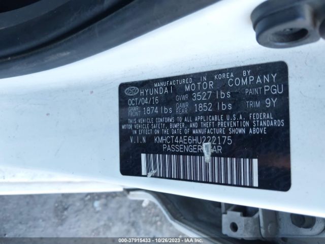 Photo 8 VIN: KMHCT4AE6HU222175 - HYUNDAI ACCENT 