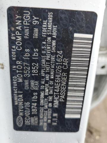 Photo 11 VIN: KMHCT4AE6HU261624 - HYUNDAI ACCENT SE 