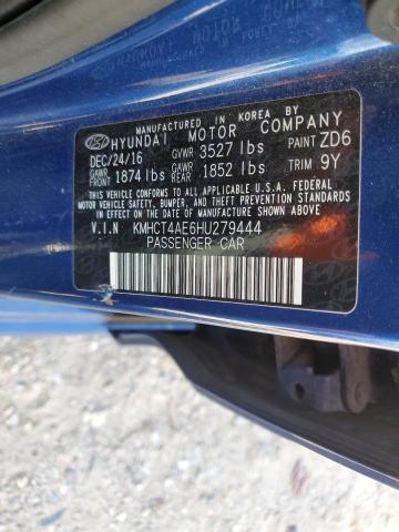 Photo 12 VIN: KMHCT4AE6HU279444 - HYUNDAI ACCENT SE 