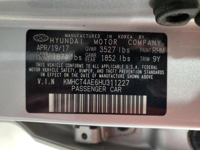 Photo 12 VIN: KMHCT4AE6HU311227 - HYUNDAI ACCENT SE 