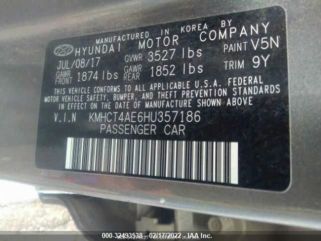 Photo 8 VIN: KMHCT4AE6HU357186 - HYUNDAI ACCENT 