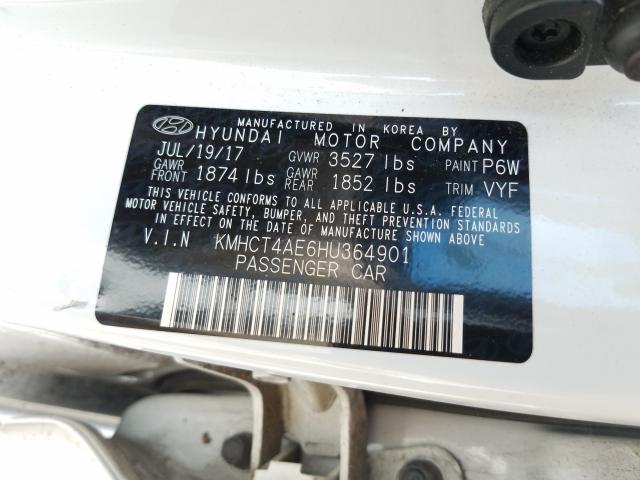 Photo 9 VIN: KMHCT4AE6HU364901 - HYUNDAI ACCENT SE 