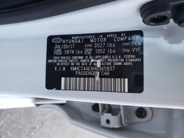 Photo 9 VIN: KMHCT4AE6HU365837 - HYUNDAI ACCENT SE 