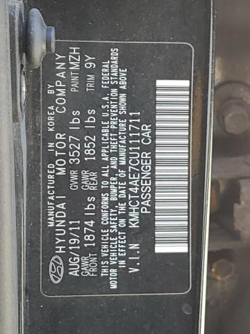 Photo 11 VIN: KMHCT4AE7CU111711 - HYUNDAI ACCENT 