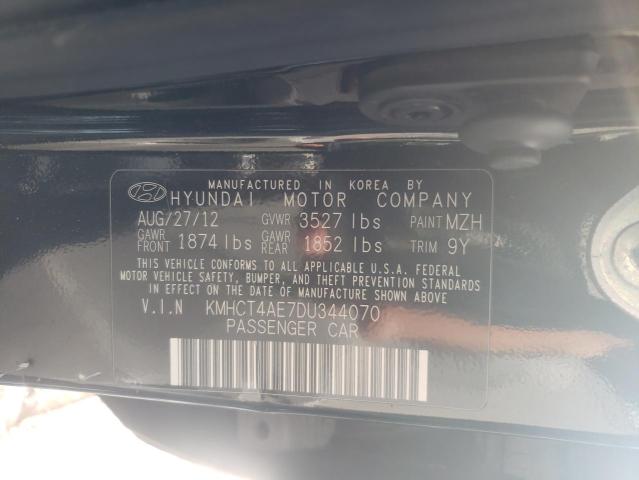 Photo 9 VIN: KMHCT4AE7DU344070 - HYUNDAI ACCENT GLS 