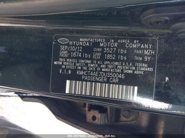 Photo 8 VIN: KMHCT4AE7DU350046 - HYUNDAI ACCENT 