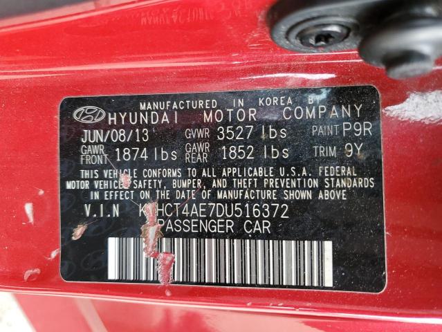 Photo 11 VIN: KMHCT4AE7DU516372 - HYUNDAI ACCENT GLS 