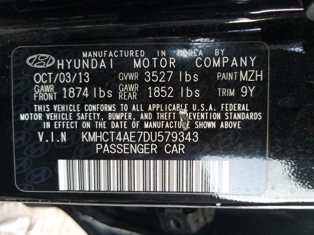 Photo 9 VIN: KMHCT4AE7DU579343 - HYUNDAI ACCENT GLS 