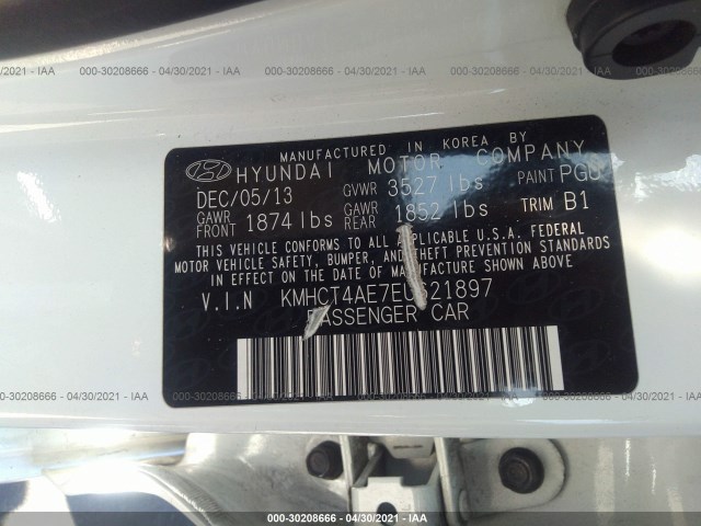 Photo 8 VIN: KMHCT4AE7EU621897 - HYUNDAI ACCENT 