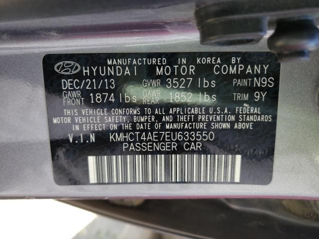 Photo 9 VIN: KMHCT4AE7EU633550 - HYUNDAI ACCENT GLS 