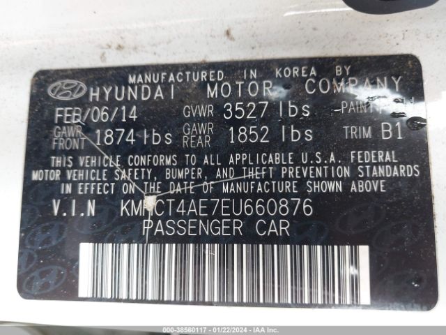 Photo 8 VIN: KMHCT4AE7EU660876 - HYUNDAI ACCENT 